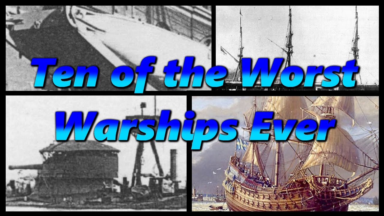 10 of the Worst Warships Ever | History in the Dark