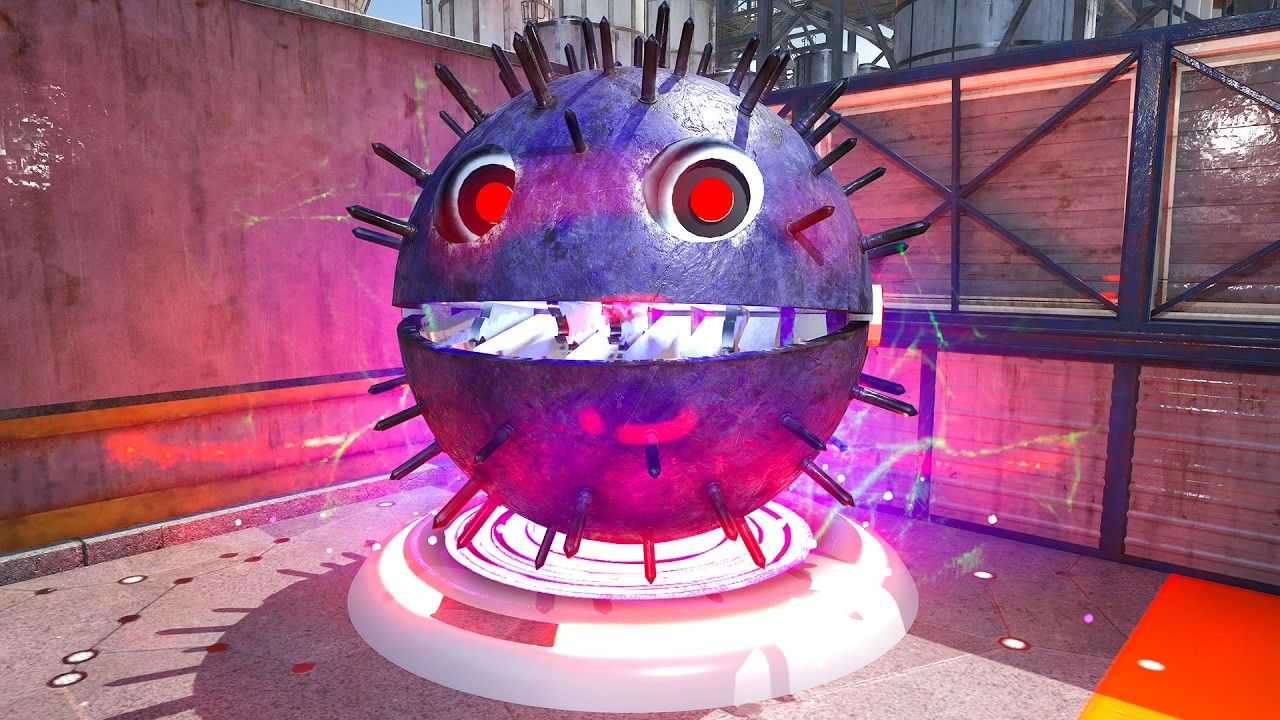 Pacman and Walking Robot Blade Escape Jupiter Base While Gravity Shifts and Robots Attack