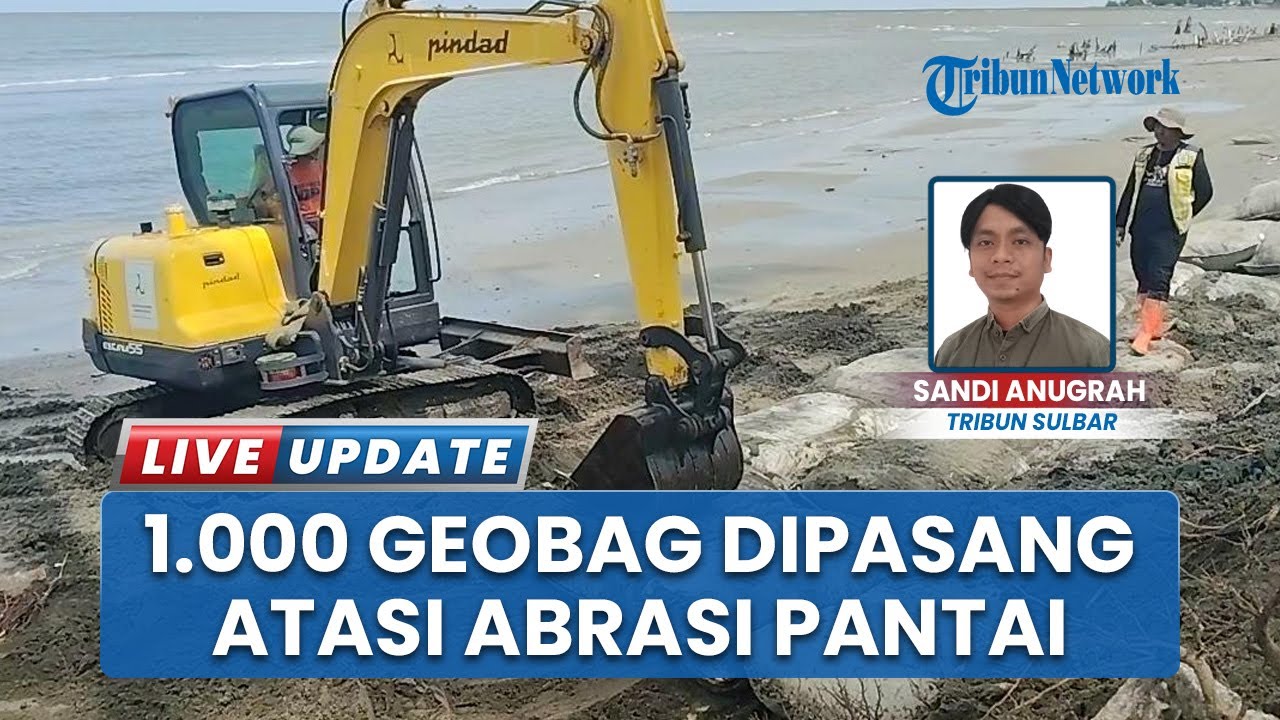 1.000 Geobag Dipasang! Diharapkan Bisa Kurangi Abrasi di Mes Pambutungang Desa Babana Mamuju Tengah