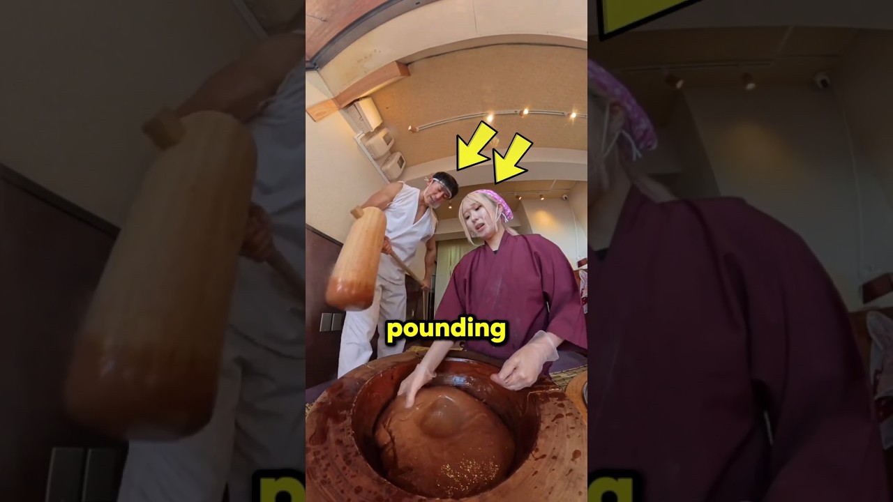 Mochi Pounding Gone Next Level! (@mochimochi.kyoto)