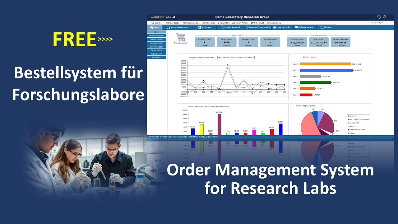 Einfaches Bestellmanagement f&uuml;r Forschungslabore | LabInFlow &ndash; F&uuml;r Wissenschaftler & Laborteams