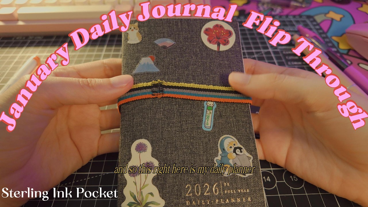 first journal flip through of 2026 | january in my sterling ink daily