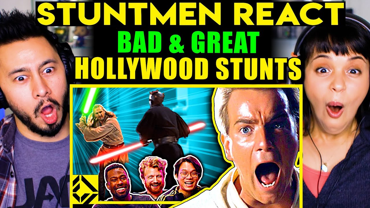 STUNT MEN REACT To Bad & Great Hollywood Stunts 30 - Reaction! | Corridor Crew