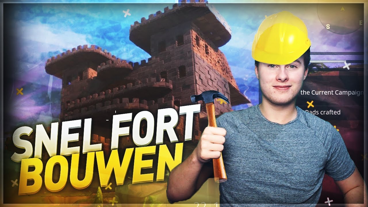 OP DE SNELSTE MANIER EEN FORT BOUWEN EN WINNEN!! - Fortnite Battle Royale (Nederlands)