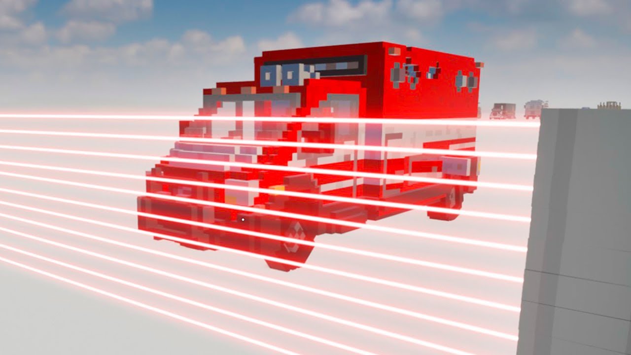 Cars vs Laser Wall | Teardown Gameplay