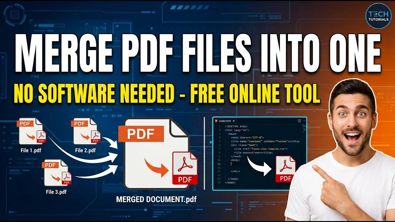 How to Merge PDF Files into One Document for Free No Software Needed