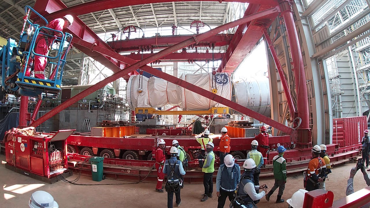 Heavy Lifting/Erection 416 Ton Gas Turbine Erection and Installation (PLTGU Mechanical Project)
