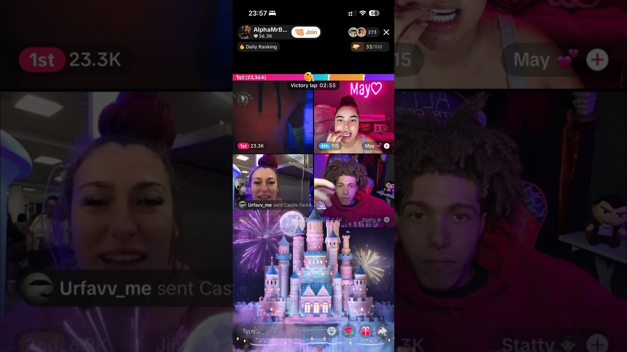 Jinger w Alpha & Statty / Kiara & Mop | TikTok live battle 