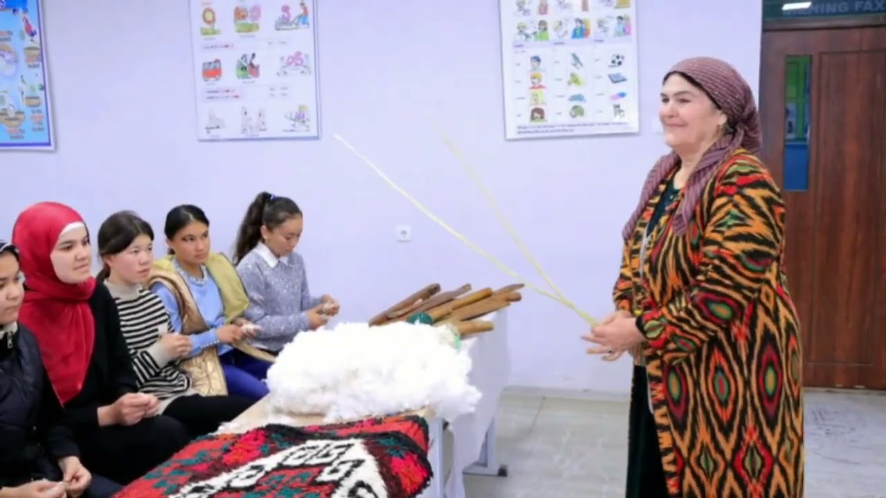 Sholcha uchun iplarni tayyorlash