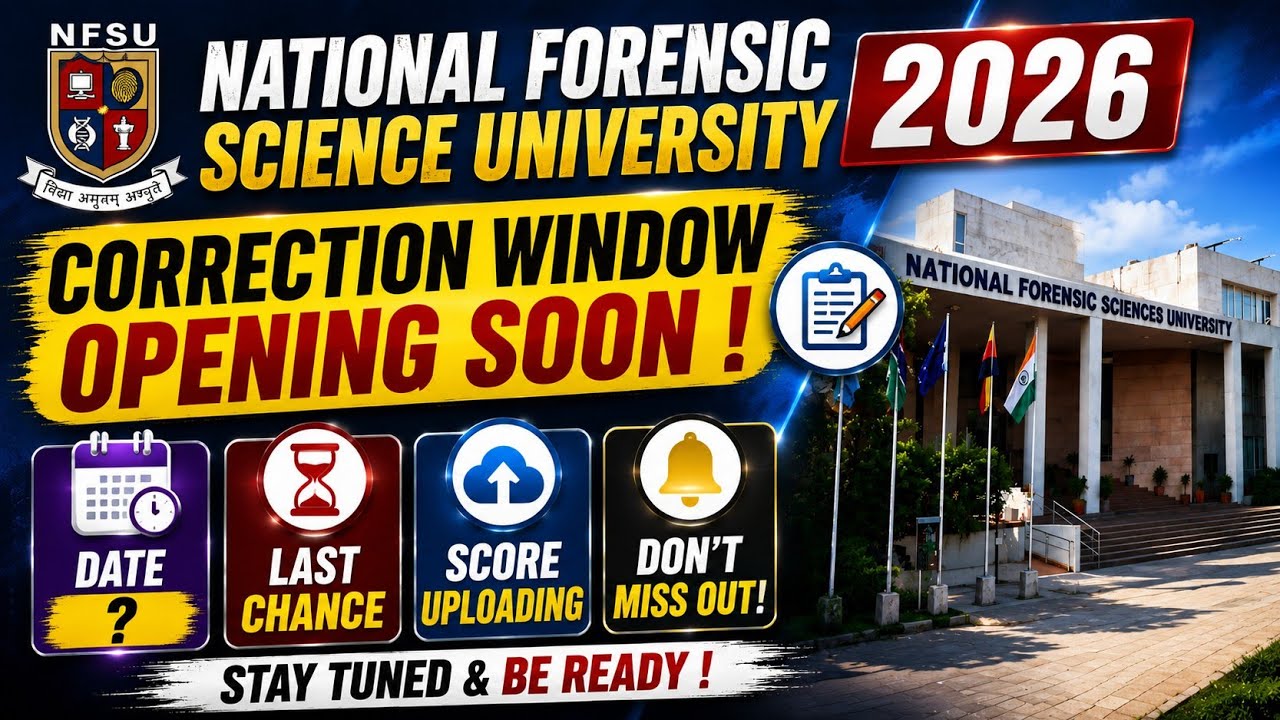 NFSU 2026 SCORE UPLOADING 😱 CORRECTION WINDOW GOING TO OPEN ! 🚨BE READY 👍 #cuet #nfsu #cutoff 