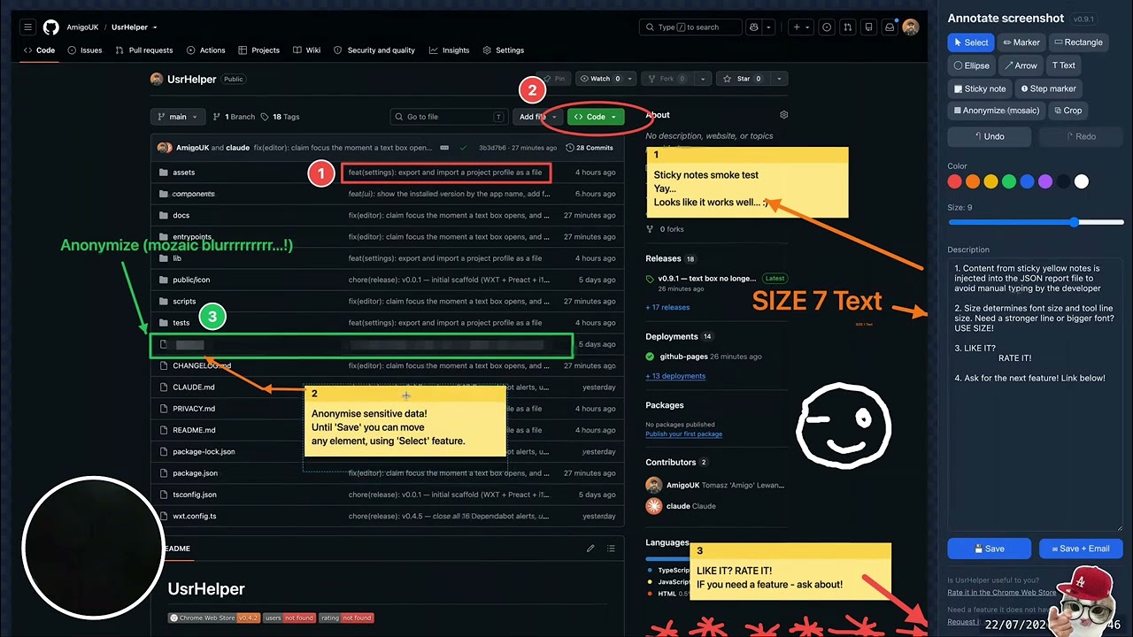 Bug Reports in 2 Clicks: Annotated Screenshots & Screen Recording Chrome  Extension - UsrHelper
