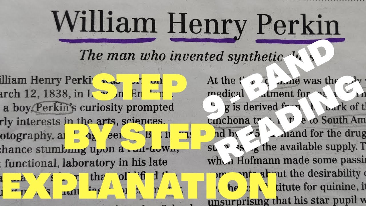 William Henry Perkin || #IELTS Test -1 || Academic Reading Passage-1