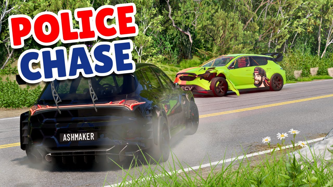 Дикая полицейская погоня в BeamMP 🚓💨 | Разворачивается полный хаос