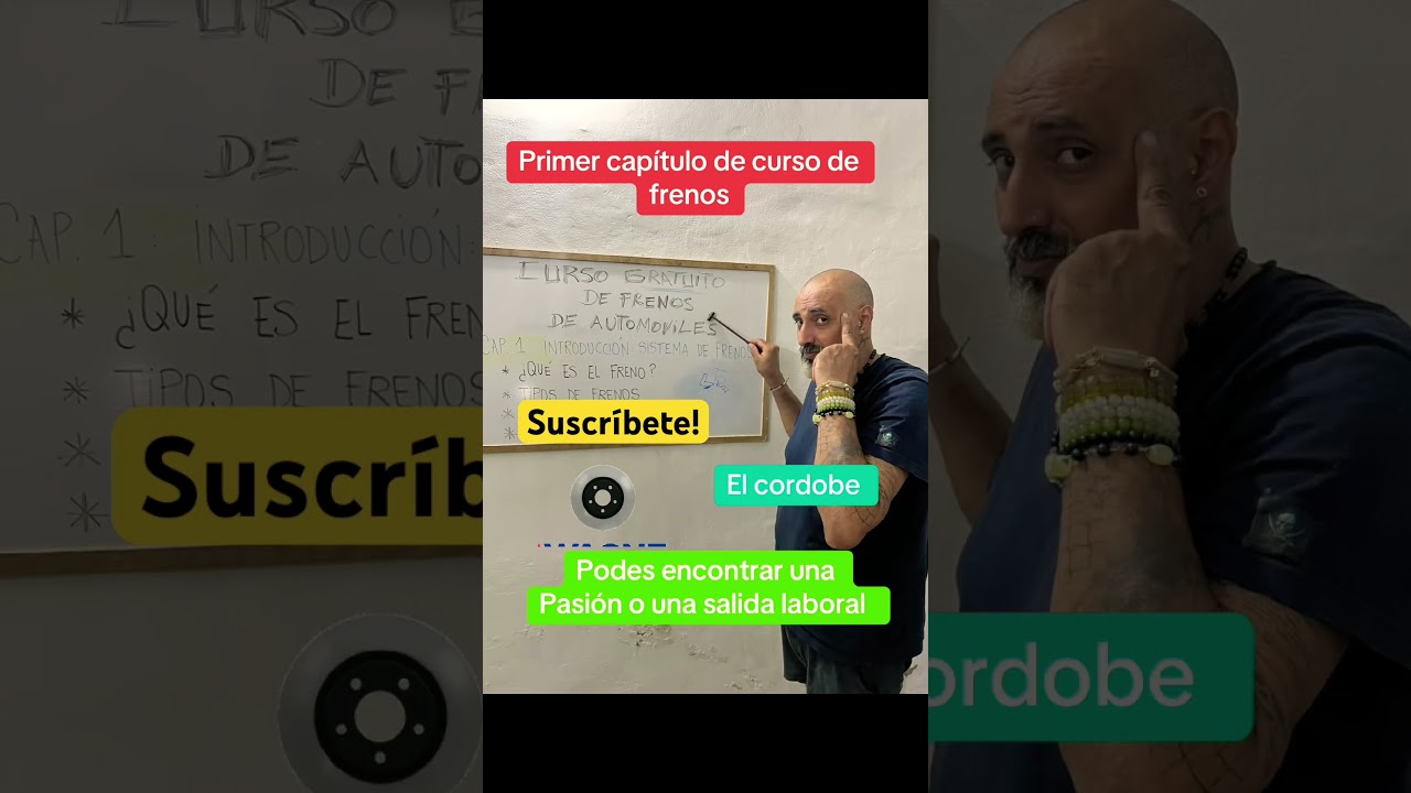 Suscríbete y mira el primer capítulo del curso gratuito de frenos