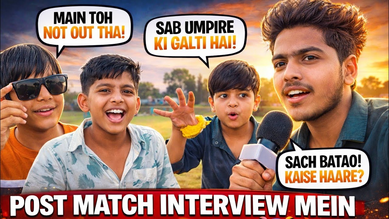 Cricket me hungama ho gya aj 👍😂interview 🎤