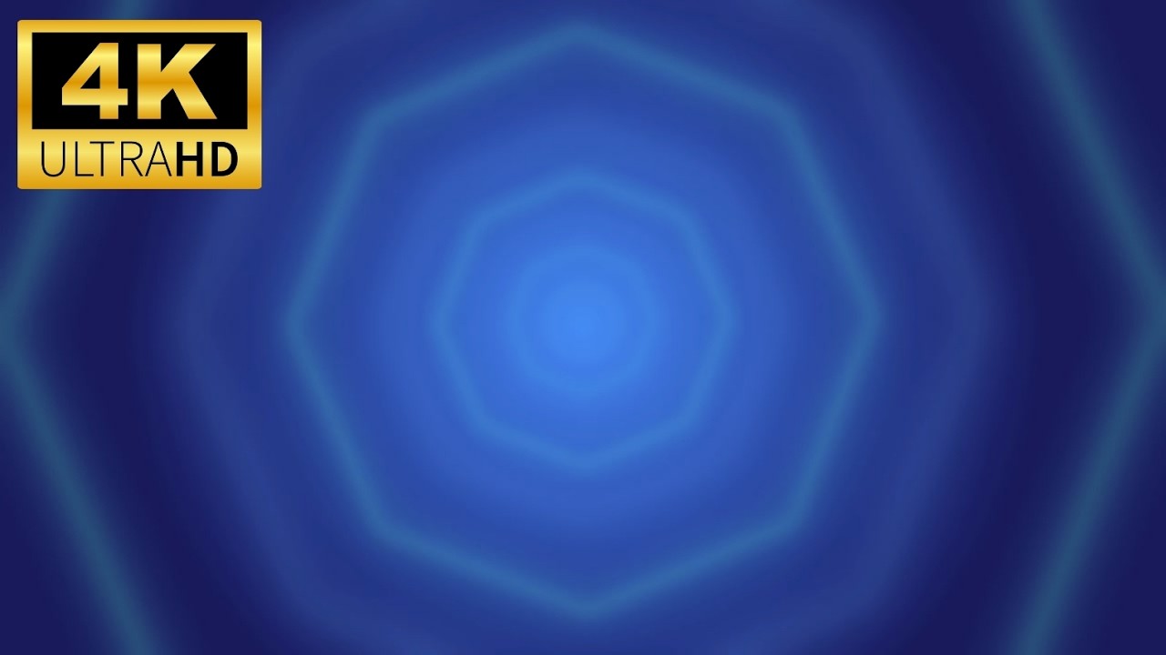 Blue Aura Geometric Screensaver for focus - 3 Hr 4K Loop | Relaxing Ambient Background | No Audio