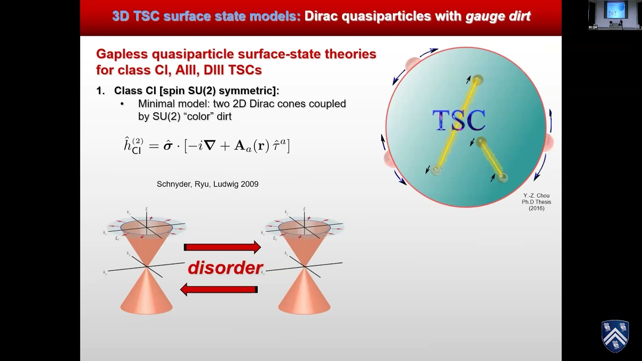 Matthew S. Foster (Rice U) – “Spectrum-wide quantum criticality in topological, and maybe high-Tc..”