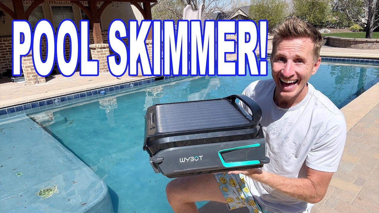 WYBOT F1 Solar Powered Robotic Pool Surface Skimmer