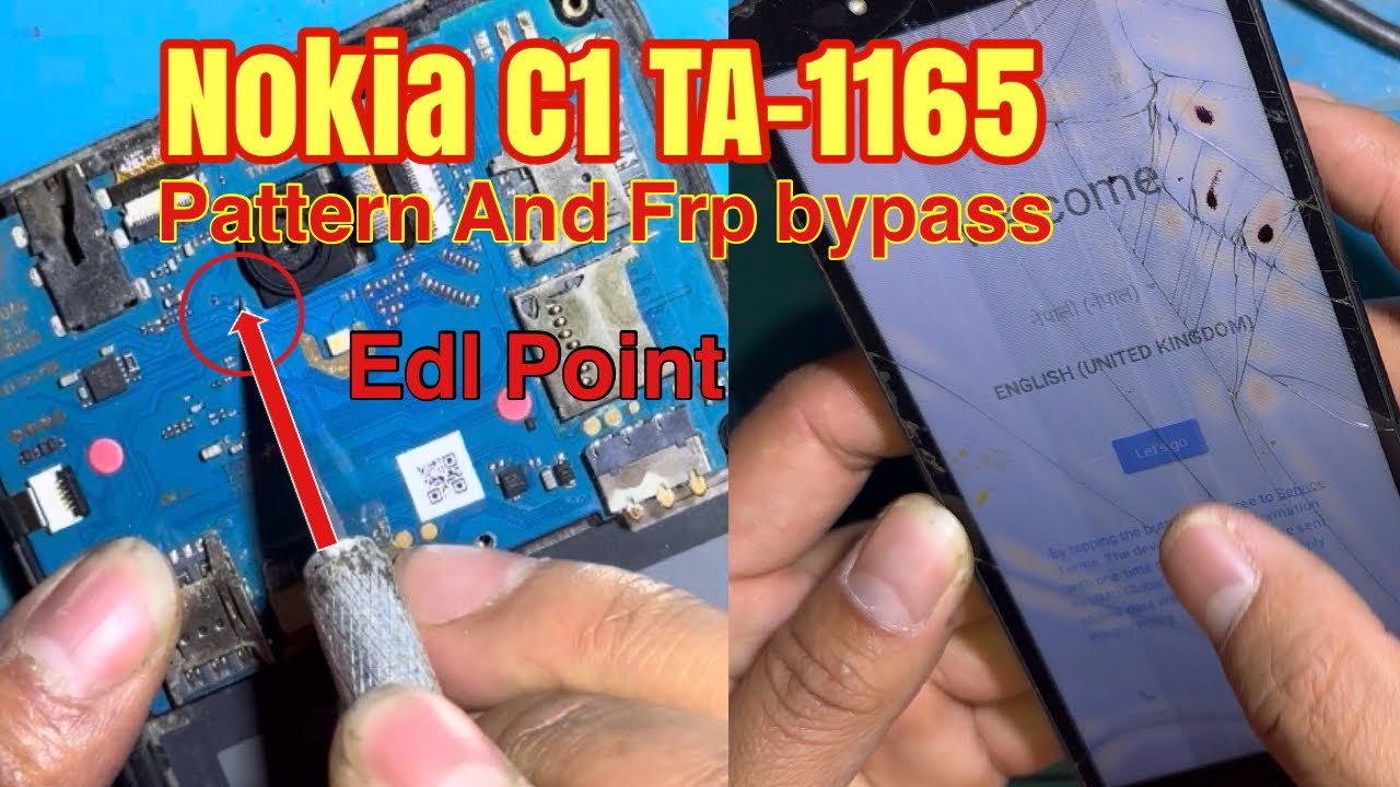 Nokia C1 Ta-1165 Pattern And Frp Unlock