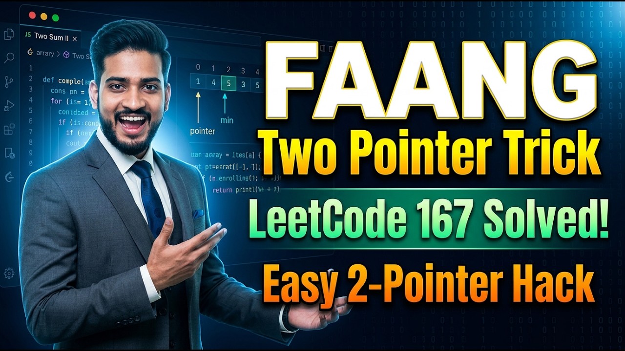 Leetcode 167. Two Sum II - Input Array Is Sorted | Java | Pattern 2 : Two Pointers