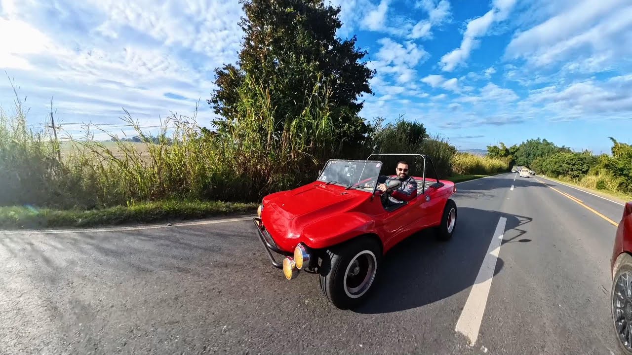 Comboio de Buggies em 360° rumo ao Encontro de Carros Antigos em Águas de Lindóia 2025