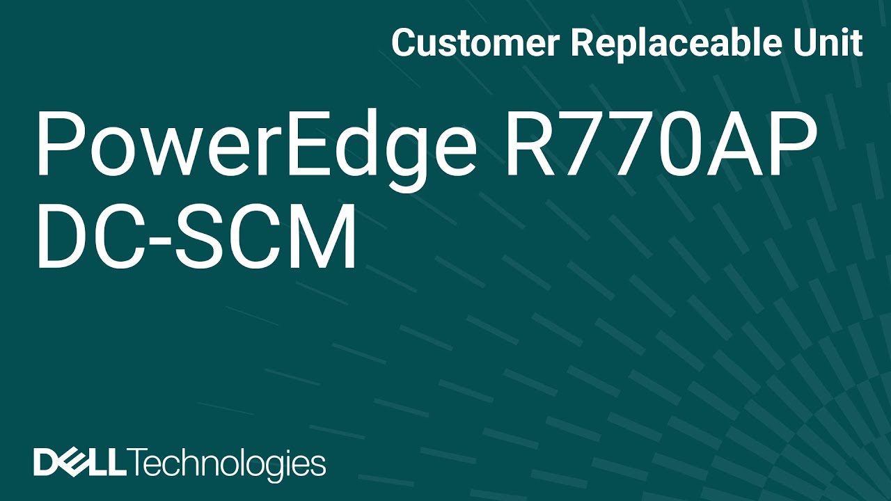 How to replace the DCSCM on a PowerEdge R770AP