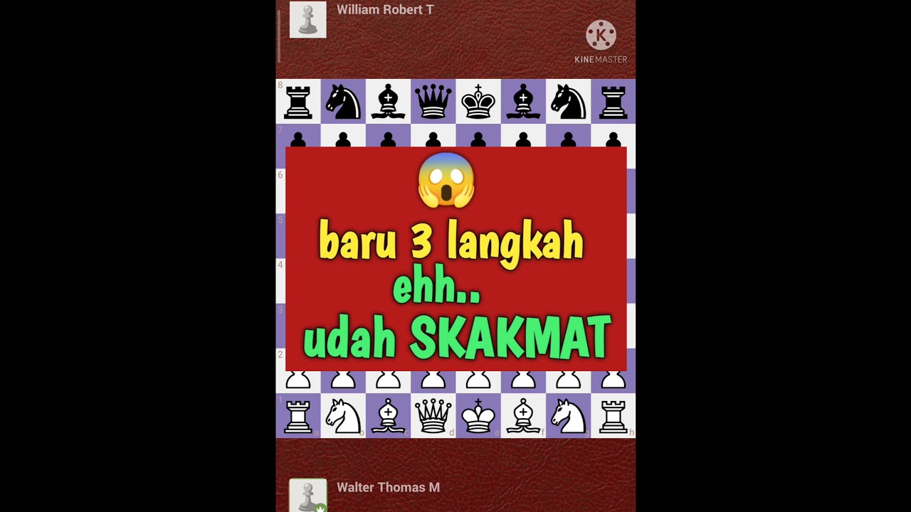 Skakmat Catur Kilat Hanya 3 Langkah #Shorts #Catur #Viral