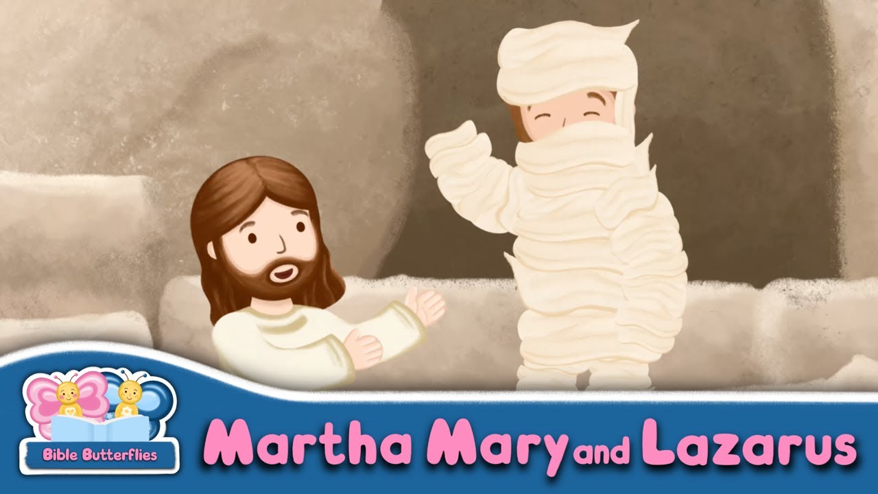 15 MINS: BIBLE STORIES about Lazarus, Mary and Martha · Just the Bible Story without Ben and Bella