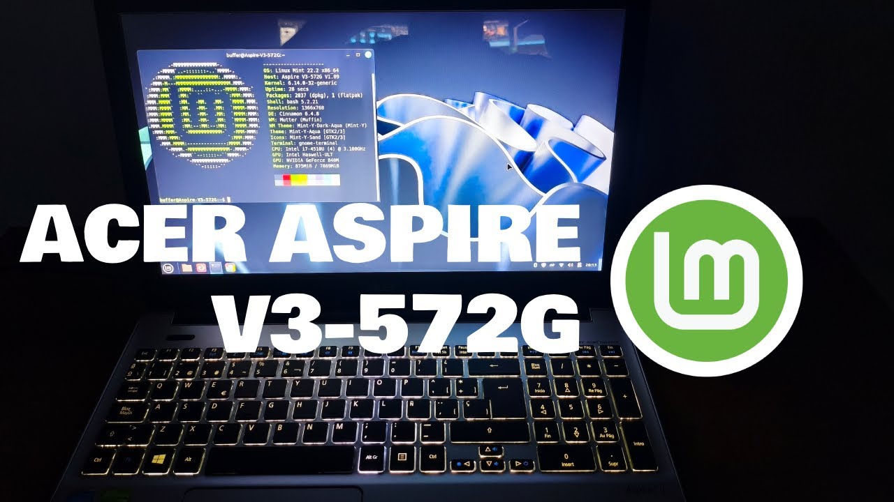 Acer Aspire V3-572G powered Linux Mint