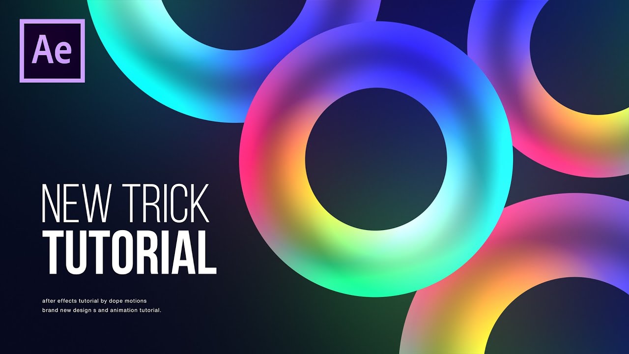 EPIC Glowing Shapes Motion Graphics in After Effects - After Effects Tutorial - No Plugins