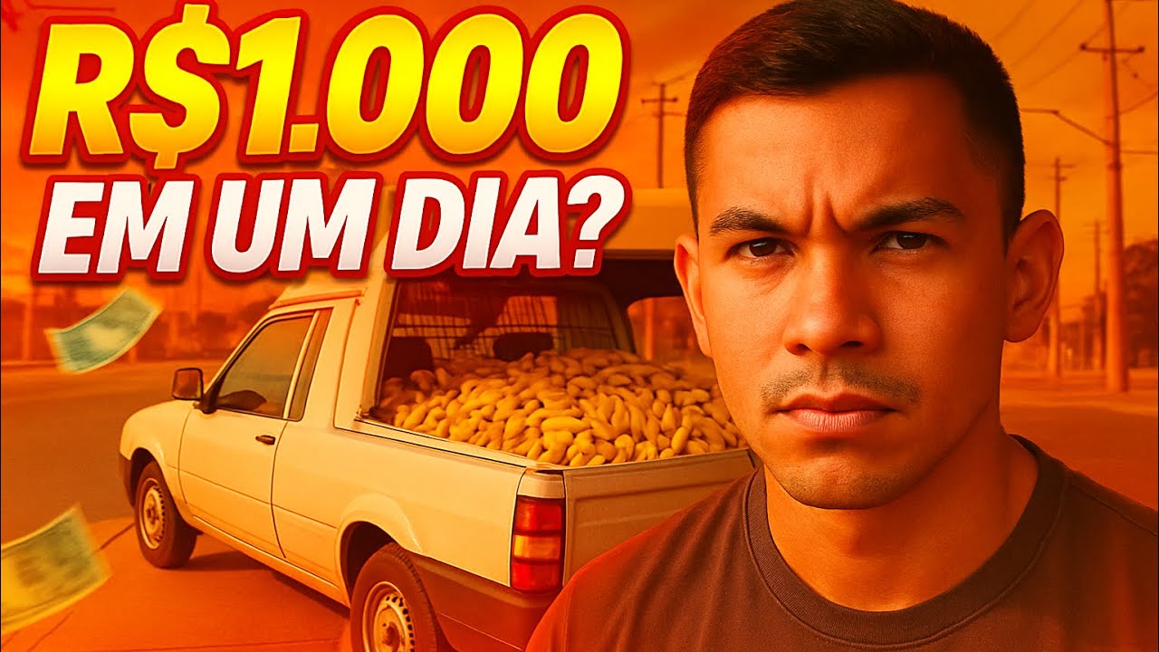 TENTEI FAZER R$1.000,00 VENDENDO BANANA (mostrei tudo!! )