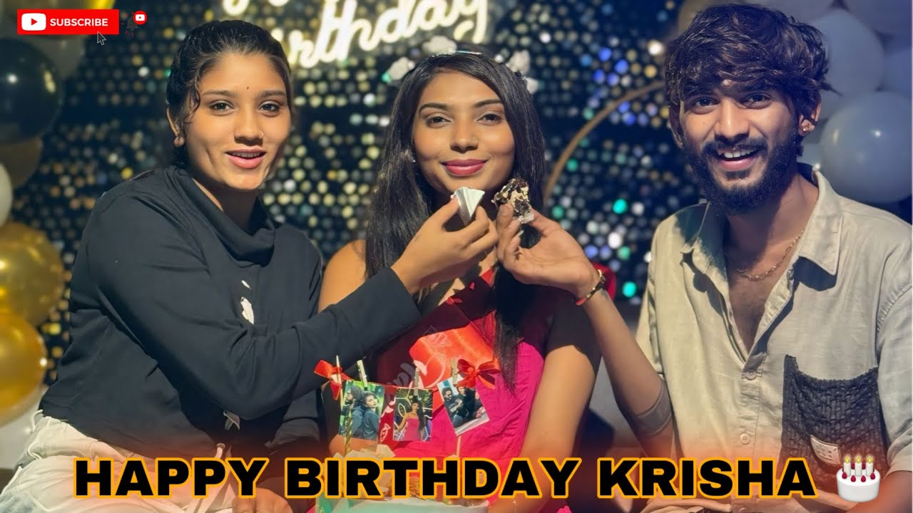 હેપ્પી બર્થડે ક્રીશા 🎂 || HAPPY BIRTHDAY KRISHA 🎁 || Couple Vlog || Birthday Vibe || Surat ||