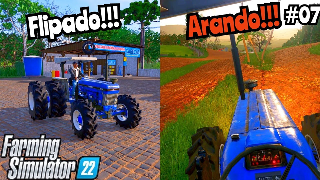Flipei nosso trator porque ele não parava de patinar/Farming Simulator 22 ep 07