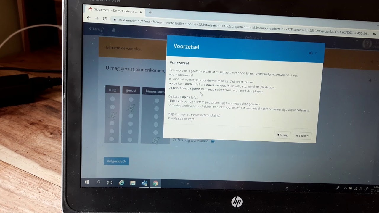 Studiemeter 3F woordsoorten