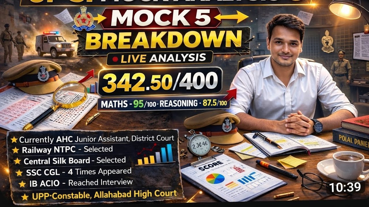 UP SI Mock Test Analysis 5 📊 || Step-by-Step✅️🖋📖🚨🔥✅️
