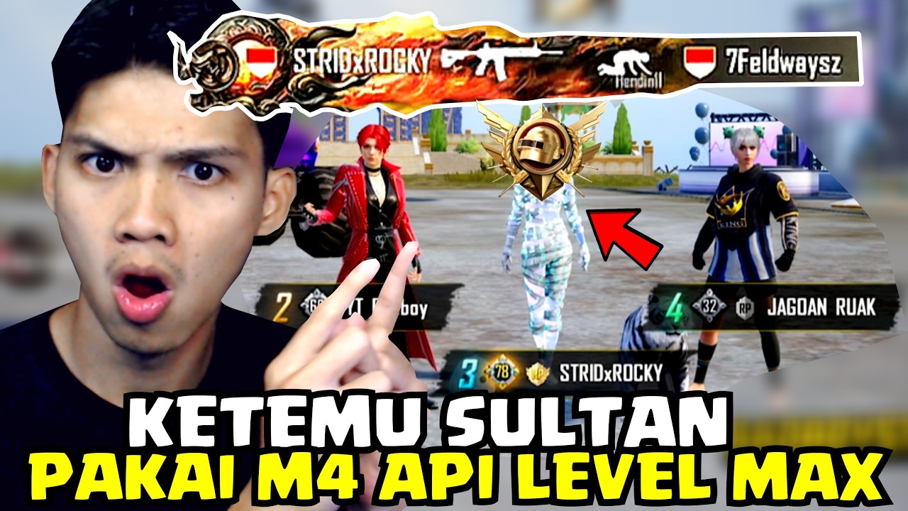 SIAPAKAH DIA? APAKAH DIA STREAMER? KETEMU SULTAN PAKAI M4 LEVEL MAX!! TERNYATA DIA... - PUBG MOBILE