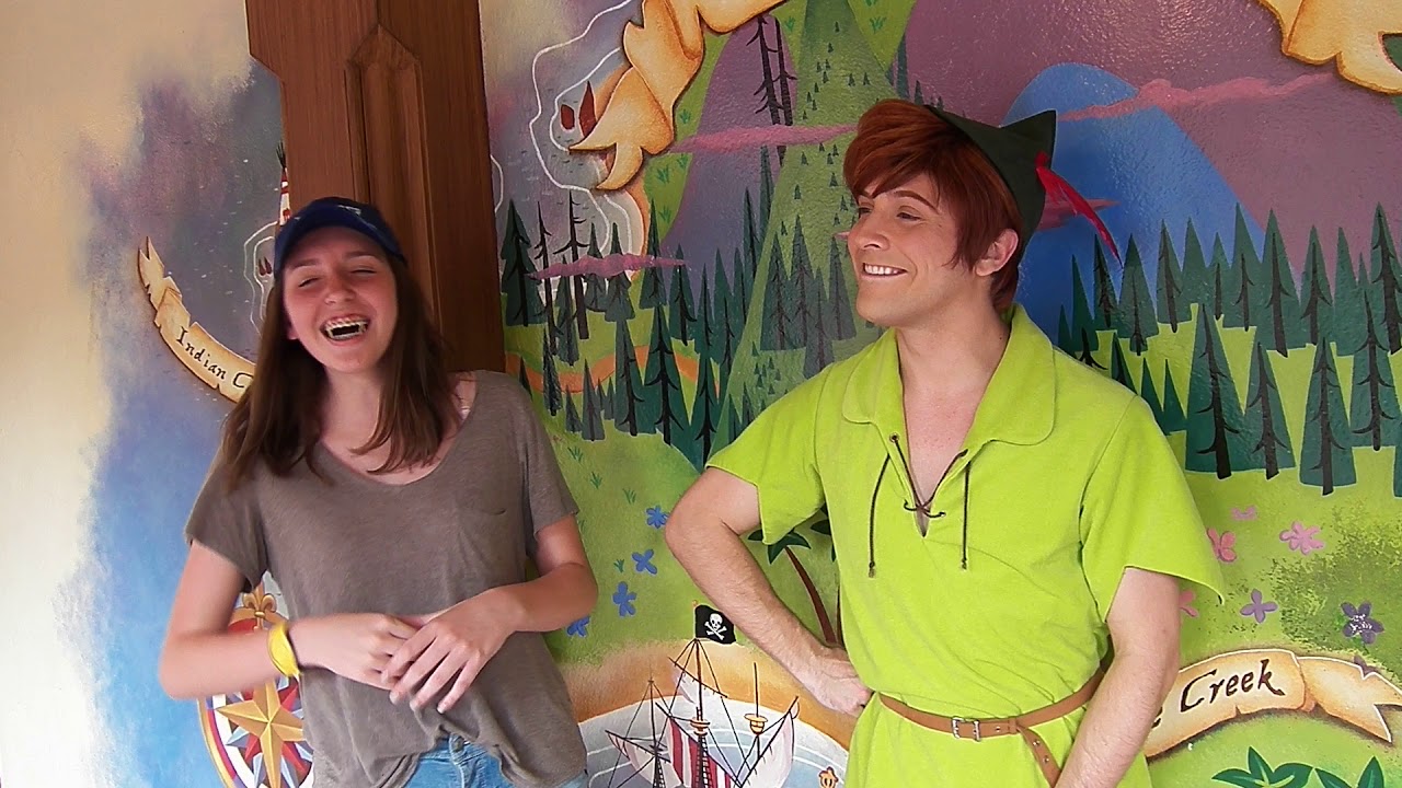 Piper meeting Peter Pan!