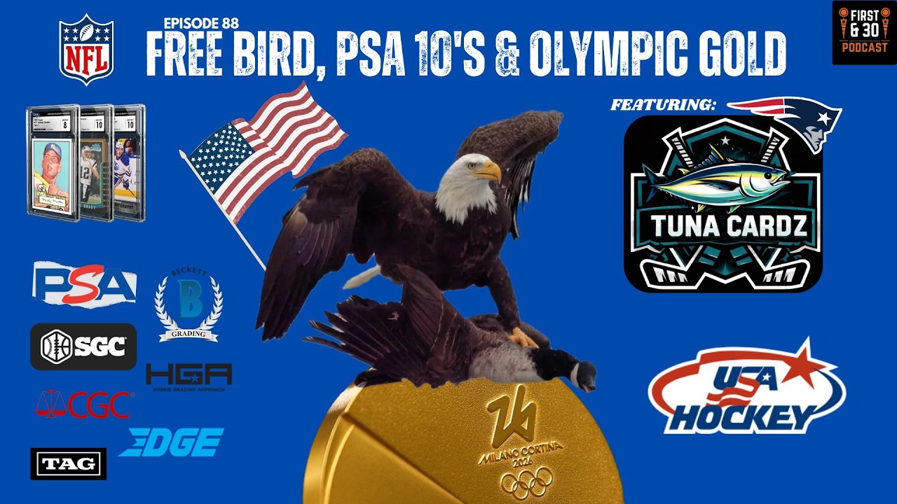 Patriot Goodbye, Trading Card Market Surge w Tuna Cardz & Olympic Gold Free Bird #nfl #tradingcards