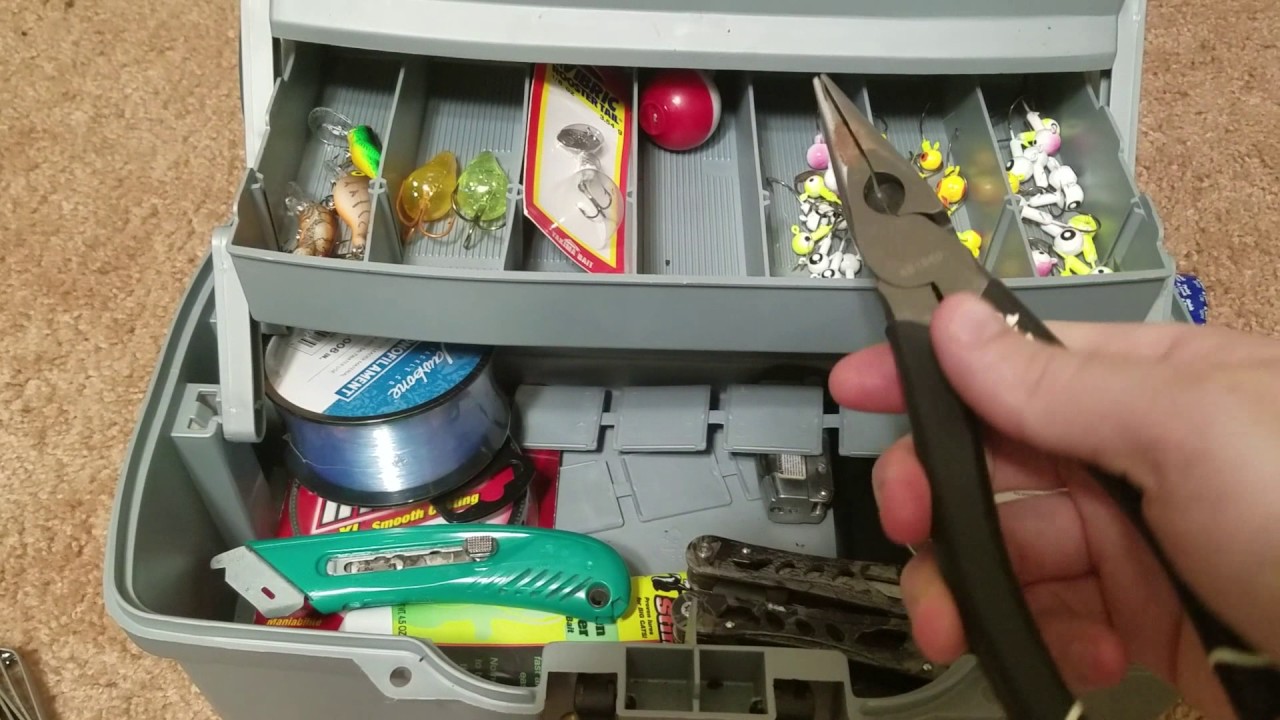Basic tackle in a tackle box
