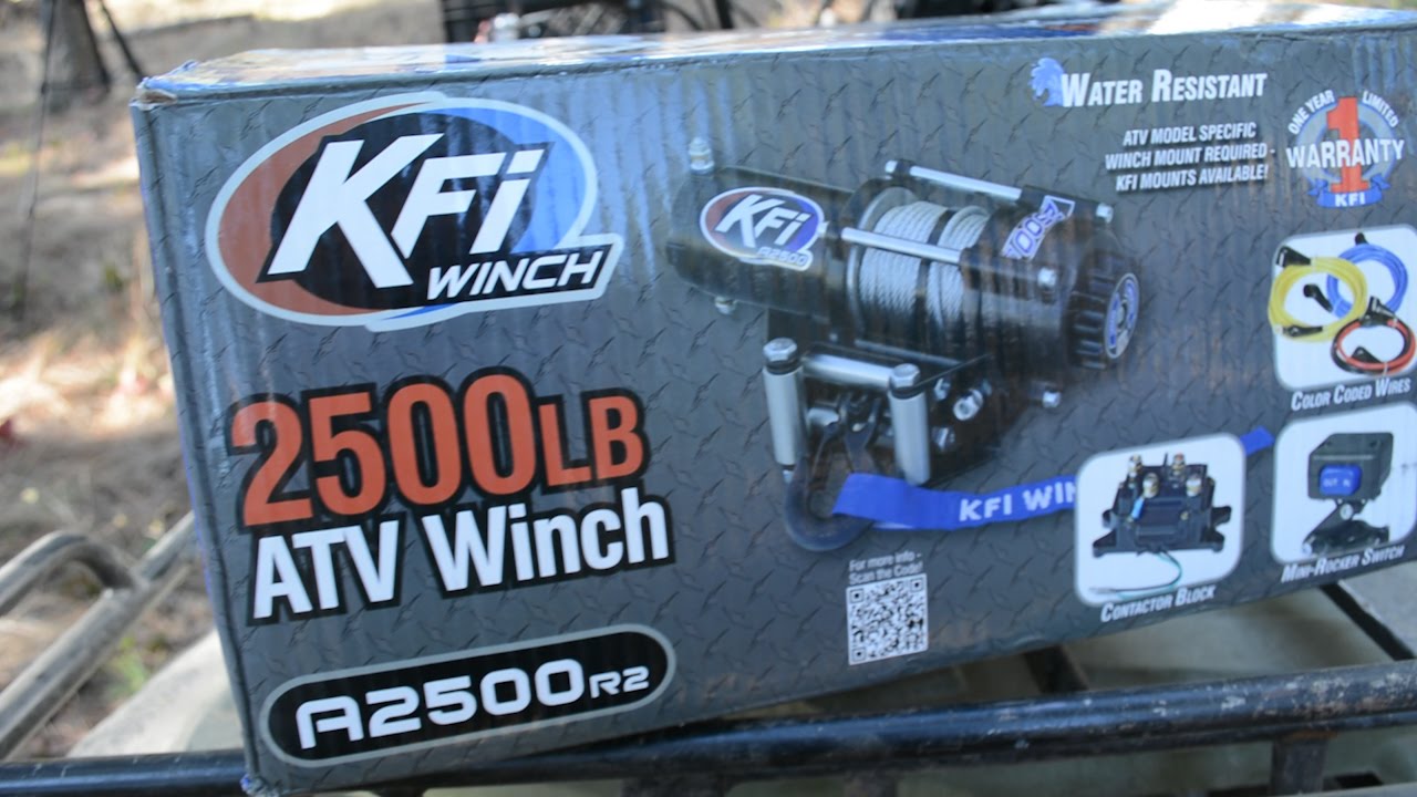 UNBOXING KFI WINCH for Our FOUR WHEELER!