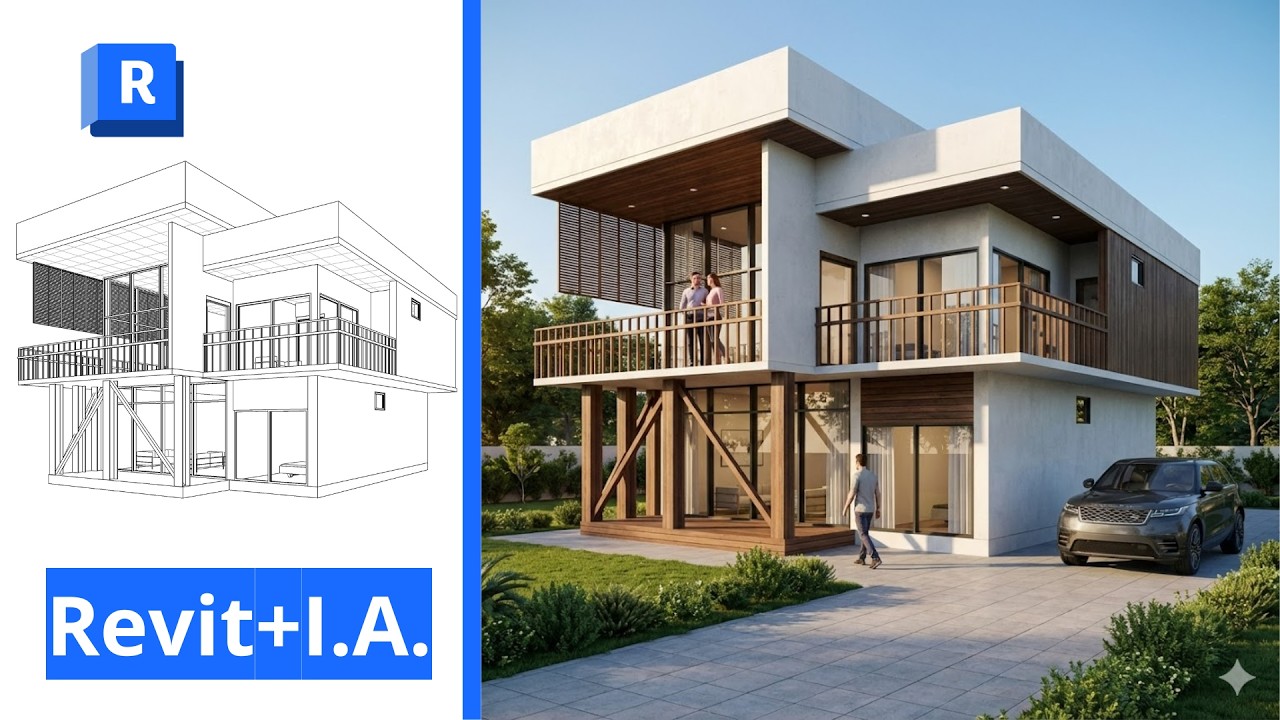REVIT + IA - RENDER 3D CON INTELIGENCIA ARTIFICIAL