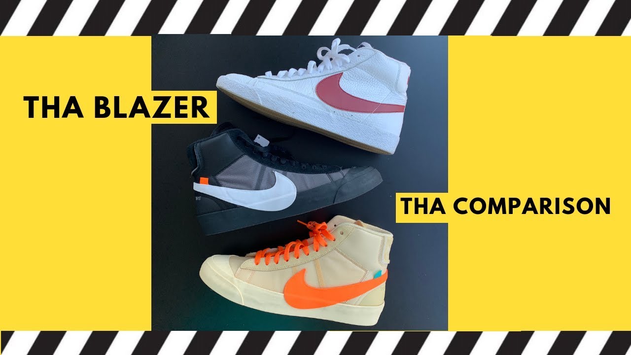 Nike Blazer Comparison with Off White Blazer