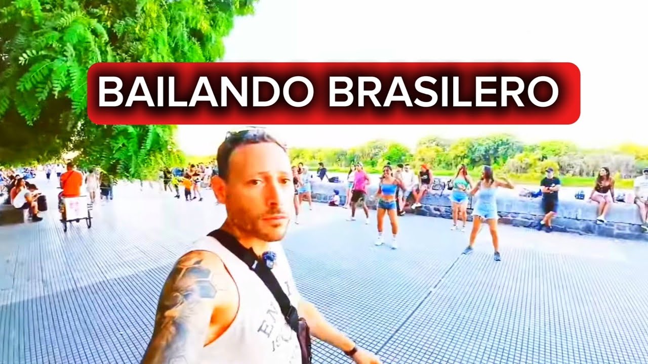 BAILANDO EN COSTANERA SUR 🇧🇷🪇