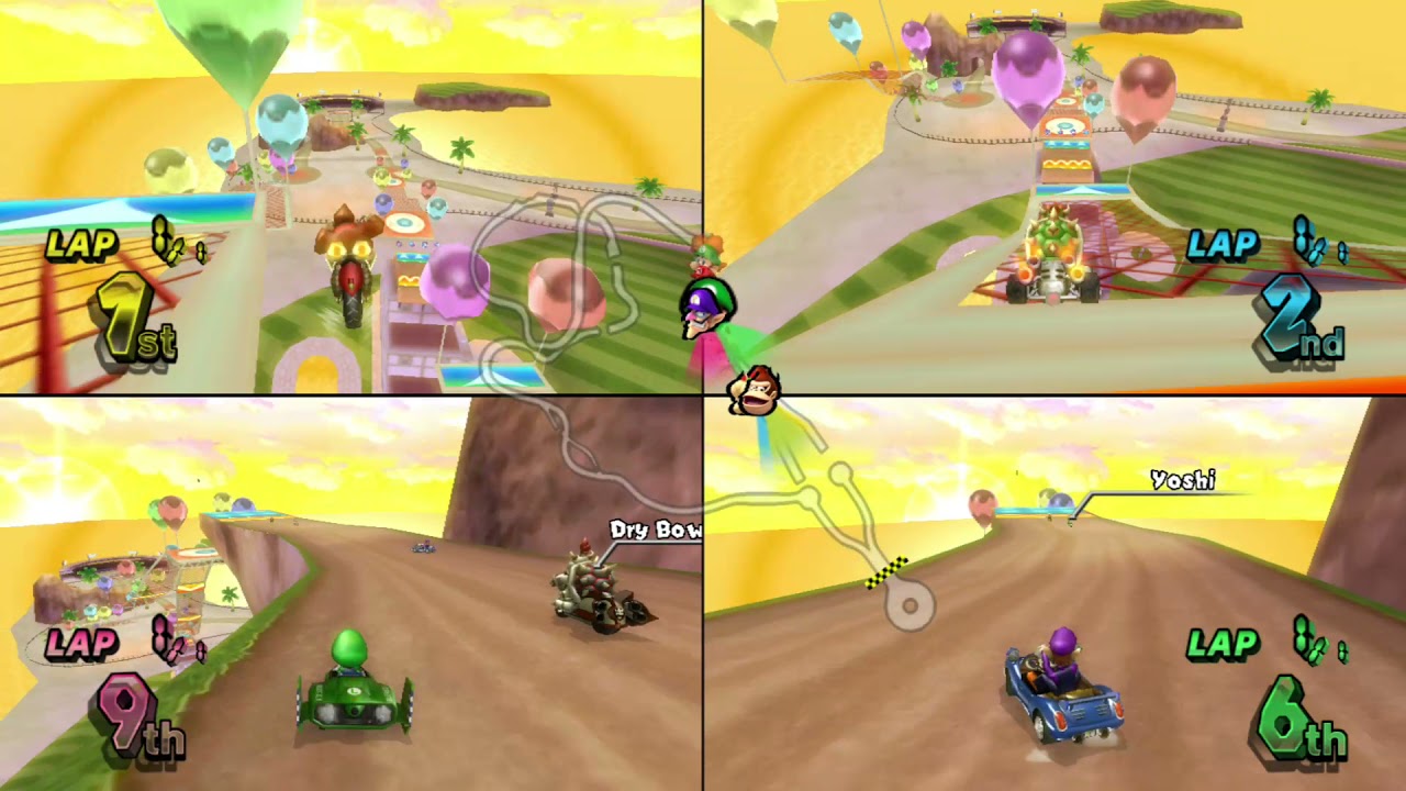 Mario Kart Wii Custom Tracks ✦ 4 Players #223
