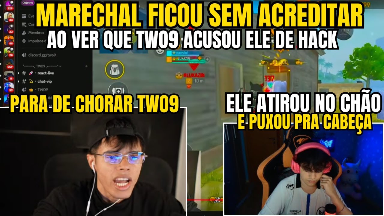REAÇÃO DO MARECHAL AO VER QUE TWO9 E KILLUA ACUSOU ELE DE HACK NO APOSTADO!!!