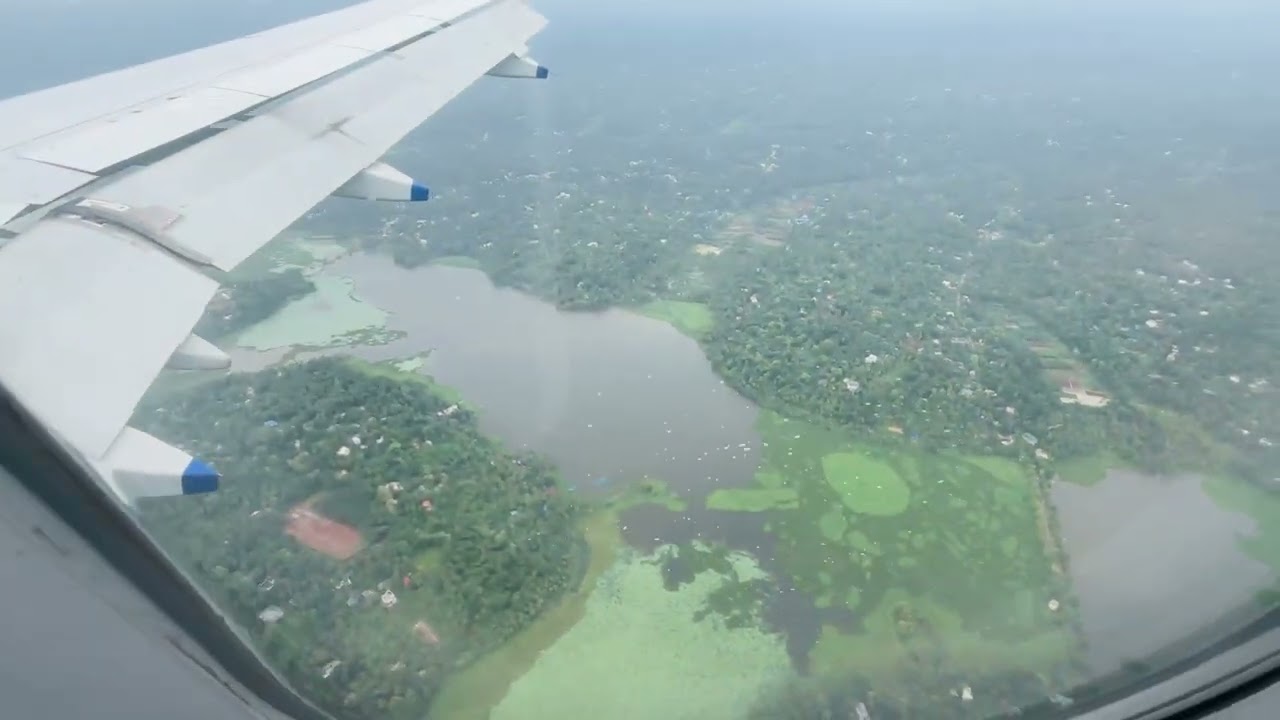 ✈️ Flight Landing at Trivandrum | Kerala Sky View in 4K- 2025
