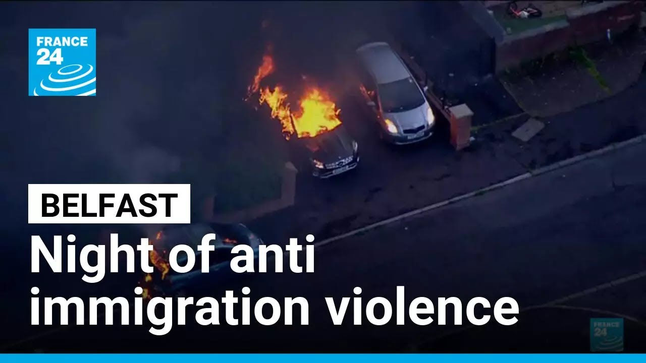 Belfast stabbing suspect due in court after night of anti-immigration violence &bull; FRANCE 24 English