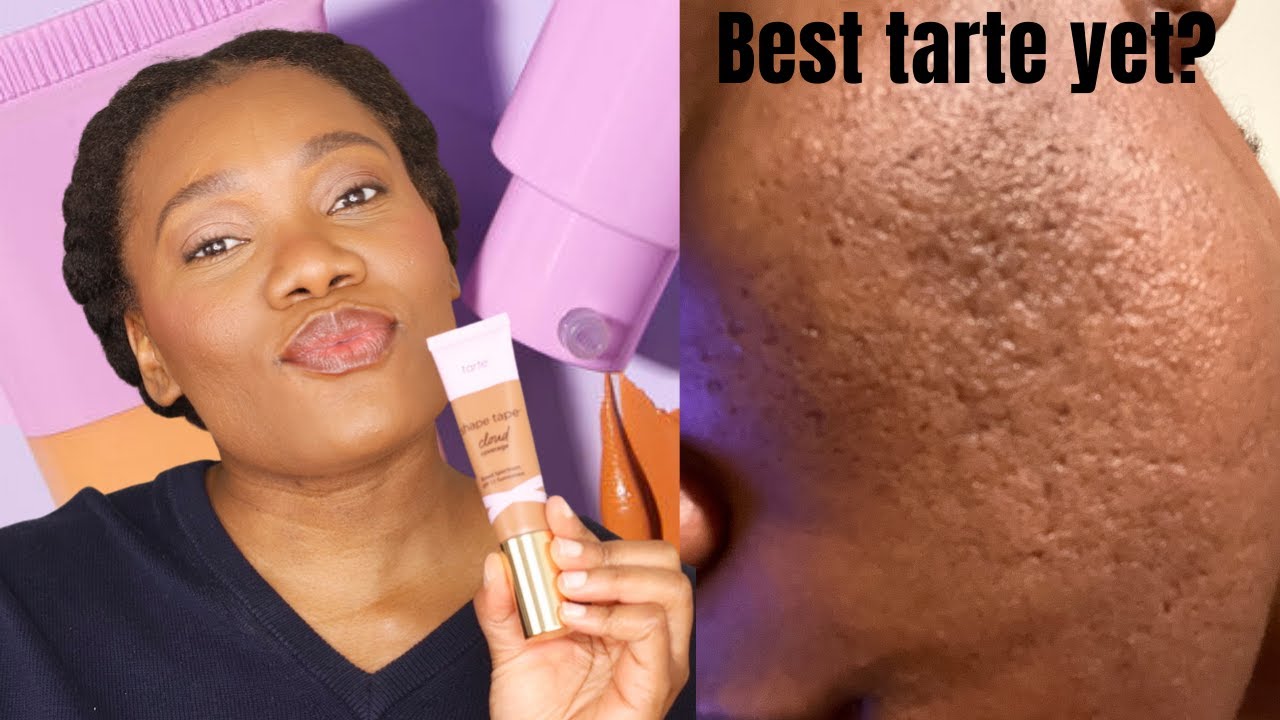 WATCH ME TRY THE TARTE SHAPE TAPE CLOUD CREAM | OILY & TEXTURED SKIN | WEAR TEST