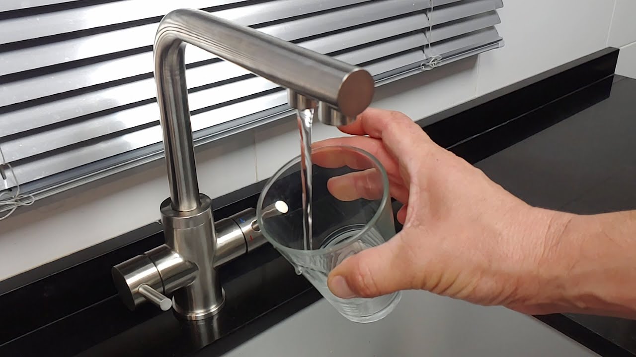 Instalación de grifo con salida de agua osmosis ¡¡sin perforar encimera!!