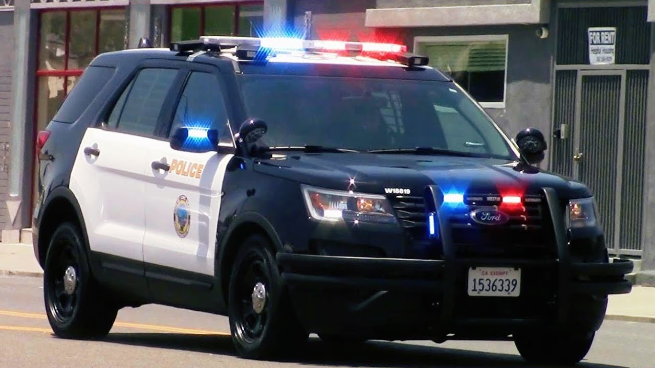 Long Beach Police Dept. New Ford Explorer Responding (w/ Rumbler)